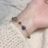 《第三隻眼》水晶手鍊 堇青石 拉長石 藍晶石 美國14k注金 一般包金