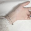 《撒旦之女》水晶手鍊 藍月光 黑耀石 紅石榴 925銀