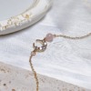 《月牙之心》水晶手鍊 草莓晶 白水晶 堇青石 鈦晶 粉晶 太陽石 拉長石 藍晶石 葡萄石 紫水晶 藍月光 海藍寶 一般包金